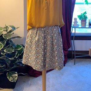 Geometric pattern summer skirt